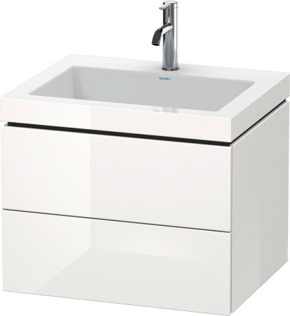Furniture washbasin c-bonded with vanity wall-mounted, LC6926 N/O