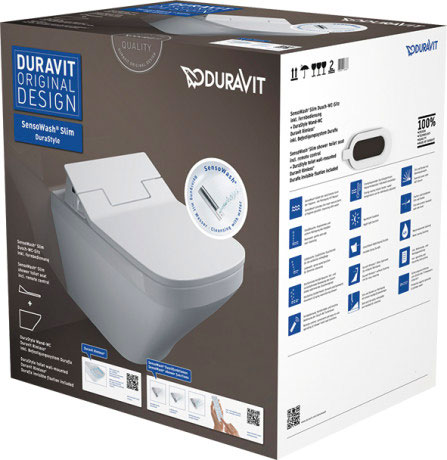 SensoWash® Slim - Set SensoWash® Slim / DuraStyle wall mounted toilet