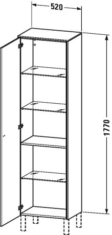 Tall cabinet, BR1331 L/R