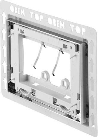 Flush-mounted installation frame, for plastic, WD6001021000 chrome highgloss