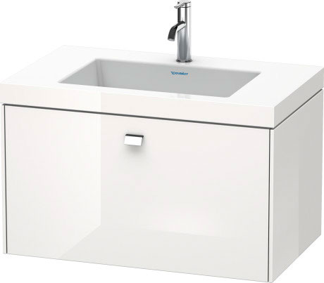 Furniture washbasin c-bonded with vanity wall-mounted, BR4601 N/O