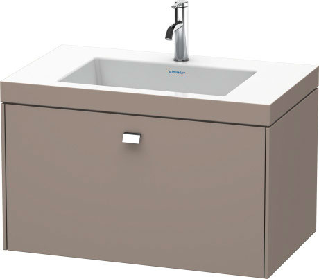 Furniture washbasin c-bonded with vanity wall mounted, BR4601O1043 furniture washbasin Vero Air included