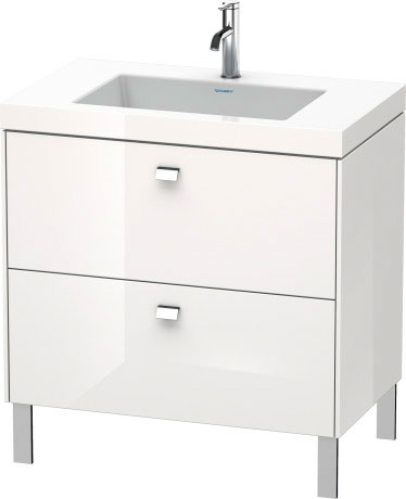 Furniture washbasin c-bonded with vanity floorstanding, BR4701 N/O