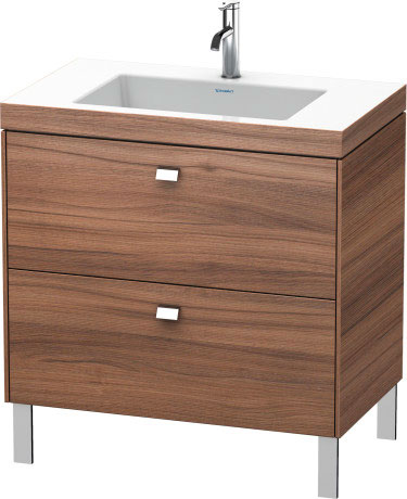 Furniture washbasin c-bonded with vanity floorstanding, BR4701O1079 furniture washbasin Vero Air included