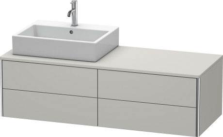 Mueble bajo lavabo para encimera suspendido, XS4913L0707 cajón superior debajo de la cerámica incl. recorte y recubrimiento para sifón