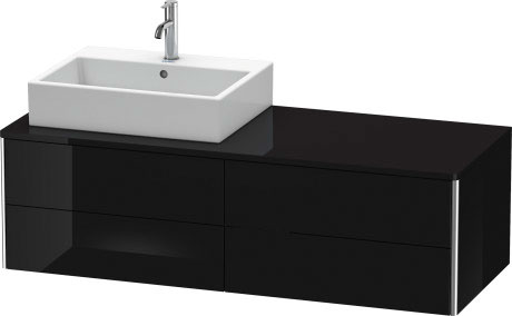 Mueble bajo lavabo para encimera suspendido, XS4913L4040 cajón superior debajo de la cerámica incl. recorte y recubrimiento para sifón