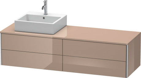 适用于挂壁式浴柜的台面, XS4914L8686 陶瓷件下的顶部抽屉包括脸盆排水管的开孔