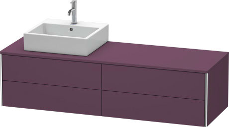 Mueble bajo lavabo para encimera suspendido, XS4914L9494 cajón superior debajo de la cerámica incl. recorte y recubrimiento para sifón