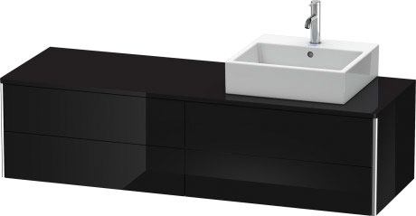 适用于挂壁式浴柜的台面, XS4914R4040 陶瓷件下的顶部抽屉包括脸盆排水管的开孔