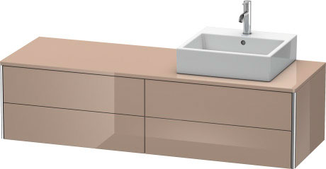 适用于挂壁式浴柜的台面, XS4914R8686 陶瓷件下的顶部抽屉包括脸盆排水管的开孔