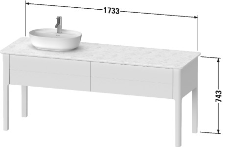 Vanit unit for console floor-standing, LU9563 L/R