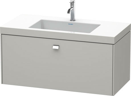 Furniture washbasin c-bonded with vanity wall-mounted, BR4602O1007 furniture washbasin Vero Air included