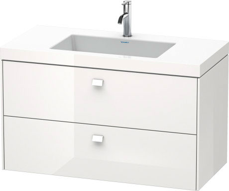 Furniture washbasin c-bonded with vanity wall-mounted, BR4607 N/O
