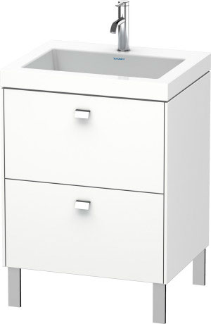 Furniture washbasin c-bonded with vanity floorstanding, BR4700O1018 furniture washbasin Vero Air included