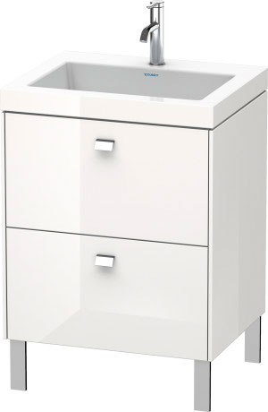 Furniture washbasin c-bonded with vanity floorstanding, BR4700O1022 furniture washbasin Vero Air included