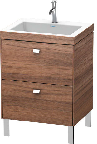 Furniture washbasin c-bonded with vanity floorstanding, BR4700O1079 furniture washbasin Vero Air included