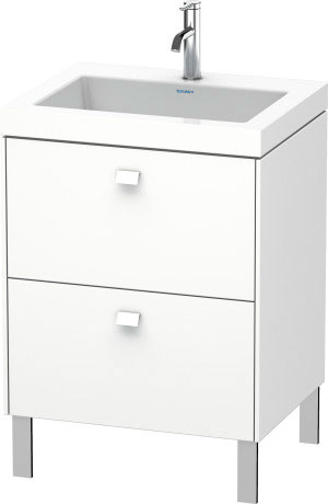 Furniture washbasin c-bonded with vanity floorstanding, BR4700O1818 furniture washbasin Vero Air included