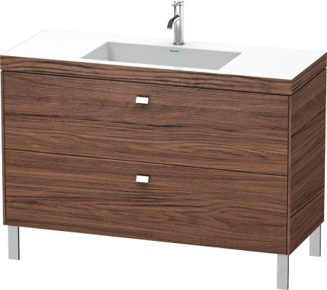 Furniture washbasin c-bonded with vanity floorstanding, BR4703O1021 furniture washbasin Vero Air included