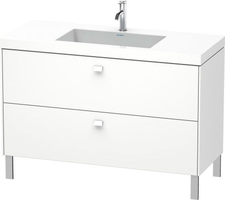 Furniture washbasin c-bonded with vanity floorstanding, BR4703O1818 furniture washbasin Vero Air included