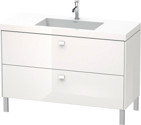 Furniture washbasin c-bonded with vanity floorstanding, BR4703 N/O