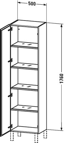 Tall cabinet, LC1181 L/R