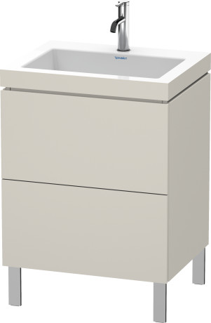 Furniture washbasin c-bonded with vanity floor standing, LC6936O9191 furniture washbasin Vero Air included