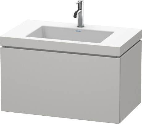 Furniture washbasin c-bonded with vanity wall mounted, LC6917O0707 furniture washbasin Vero Air included