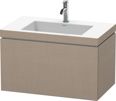 Furniture washbasin c-bonded with vanity wall mounted, LC6917O7575 furniture washbasin Vero Air included