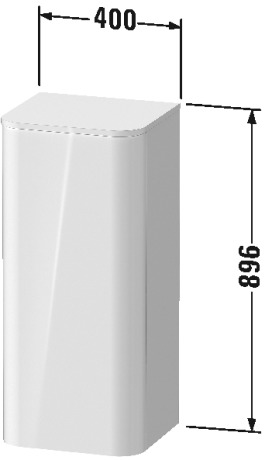 Semi-tall cabinet, HP1260 L/R