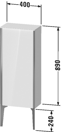 Semi-tall cabinet floor-standing, XV1305 L/R