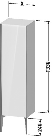 Semi-tall cabinet floor-standing, XV1325 L/R