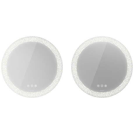 Mirror set (2 pieces) with lighting, HP7487G00006000