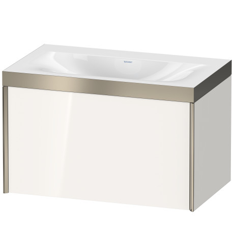 Furniture washbasin c-bonded with vanity wall mounted, XV4610NB122P