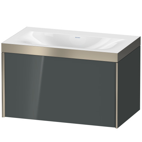 Furniture washbasin c-bonded with vanity wall mounted, XV4610NB138P