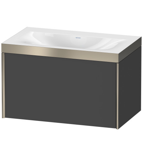 Furniture washbasin c-bonded with vanity wall mounted, XV4610NB149P