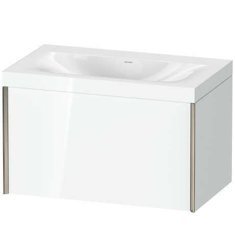 Furniture washbasin c-bonded with vanity wall mounted, XV4610NB185C