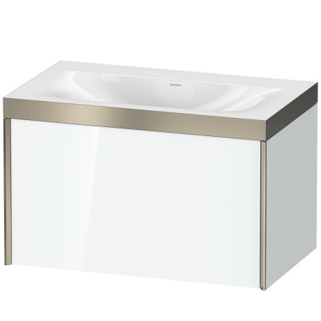 Furniture washbasin c-bonded with vanity wall mounted, XV4610NB185P