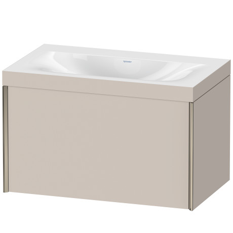 Furniture washbasin c-bonded with vanity wall mounted, XV4610NB191C
