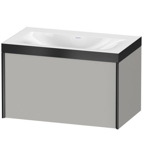 Furniture washbasin c-bonded with vanity wall mounted, XV4610NB207P