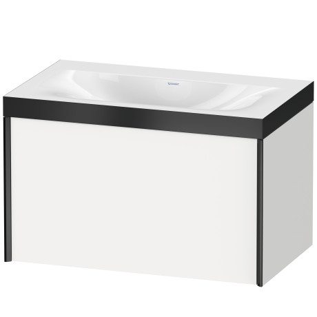 Furniture washbasin c-bonded with vanity wall mounted, XV4610NB218P
