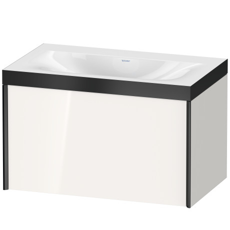 Furniture washbasin c-bonded with vanity wall mounted, XV4610NB222P