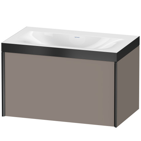 Furniture washbasin c-bonded with vanity wall mounted, XV4610NB243P