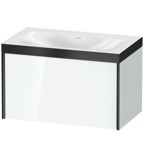Furniture washbasin c-bonded with vanity wall mounted, XV4610NB285P