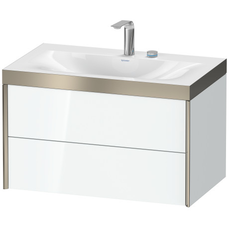 Furniture washbasin c-bonded with vanity wall mounted, XV4615EB185P