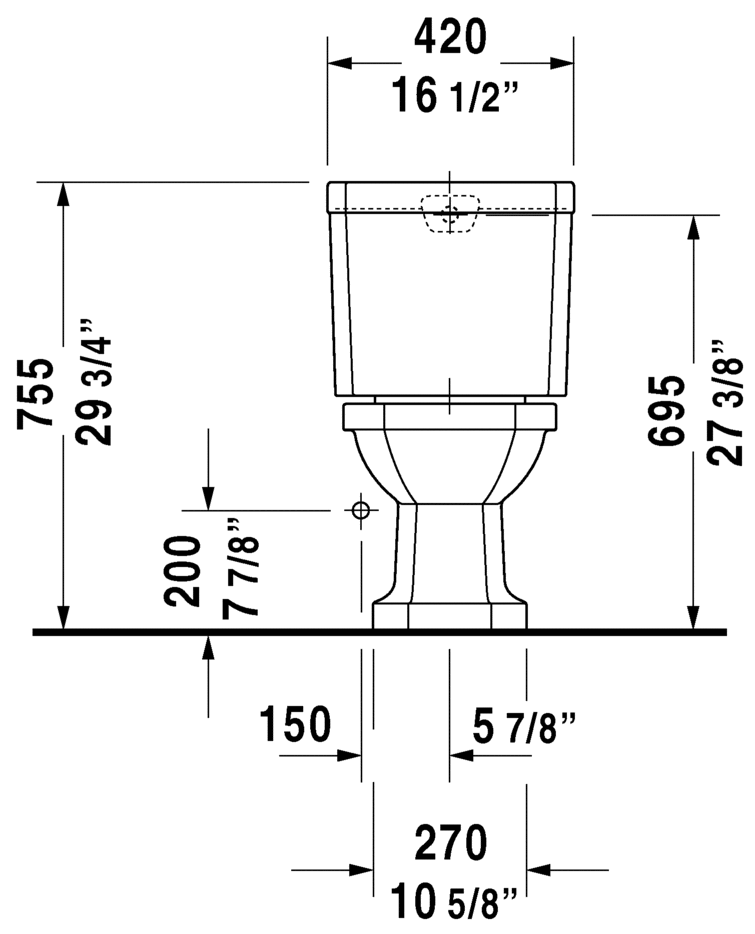Two-Piece toilet, 213001