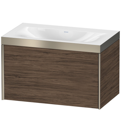 Furniture washbasin c-bonded with vanity wall mounted, XV4610NB121P