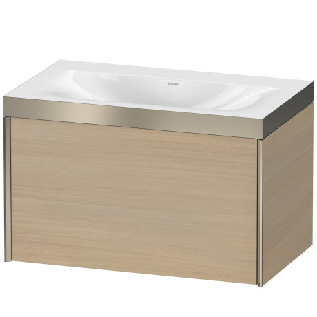 Furniture washbasin c-bonded with vanity wall mounted, XV4610NB171P