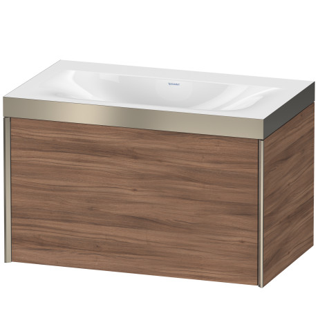 Furniture washbasin c-bonded with vanity wall mounted, XV4610NB179P