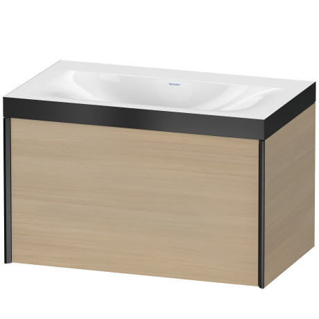 Furniture washbasin c-bonded with vanity wall mounted, XV4610NB271P