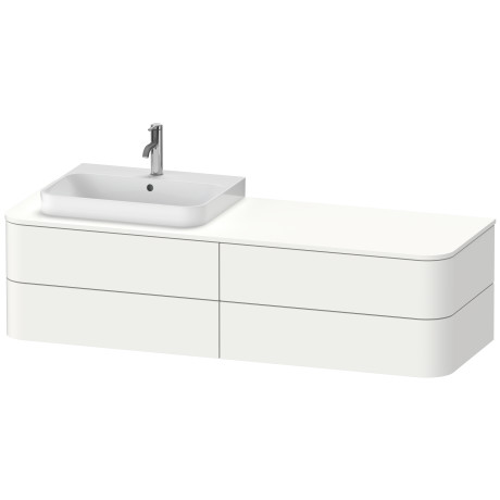 Vanit unit for console wall-mounted, HP4973L3636 for above counter basin Happy D.2 Plus